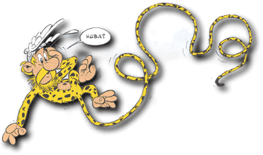 Asterix als Marsupilami