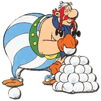 Obelix im Winter