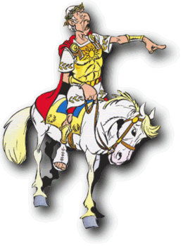 Cäsar auf seinem Pferd