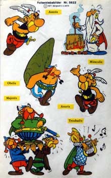 Asterix Folienklebebilder