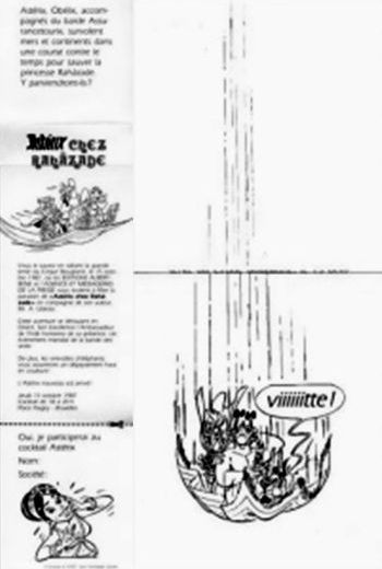 Invitation annonçant 'Astérix chez Rahàzade' (1987).jpg