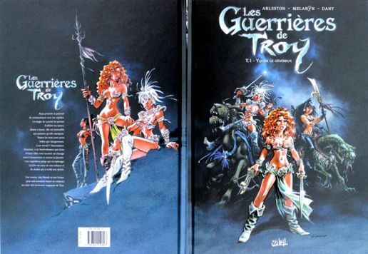 DANY (dess.) - ''Les Guerrières de Troy'' Bd. 1 - Back-& Frontcover.jpg
